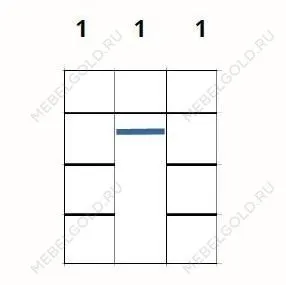 Шкаф Джоконда 3-дверный корень дуба глянец - Выставка м. Марьина роща | изображение 1
