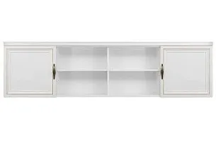 Секция навесная мост Натали белый глянец