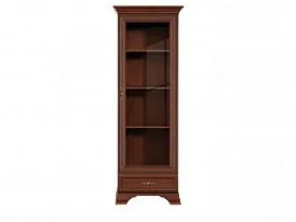 Шкаф с витриной Кентаки REG1W1S каштан - Выставка Балашиха