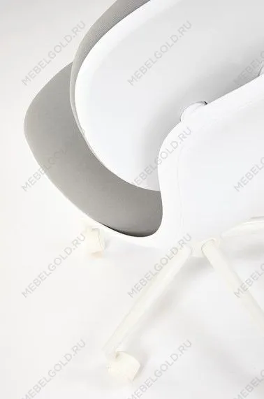 Кресло компьютерное Halmar ORION 2 (светло-серый/белый) | изображение 7