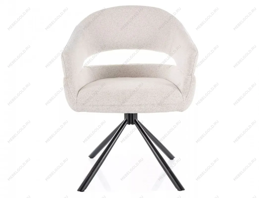 Стул кухонный Signal BORGO Raven 22 поворотный (светло-бежевый/черный) | изображение 1