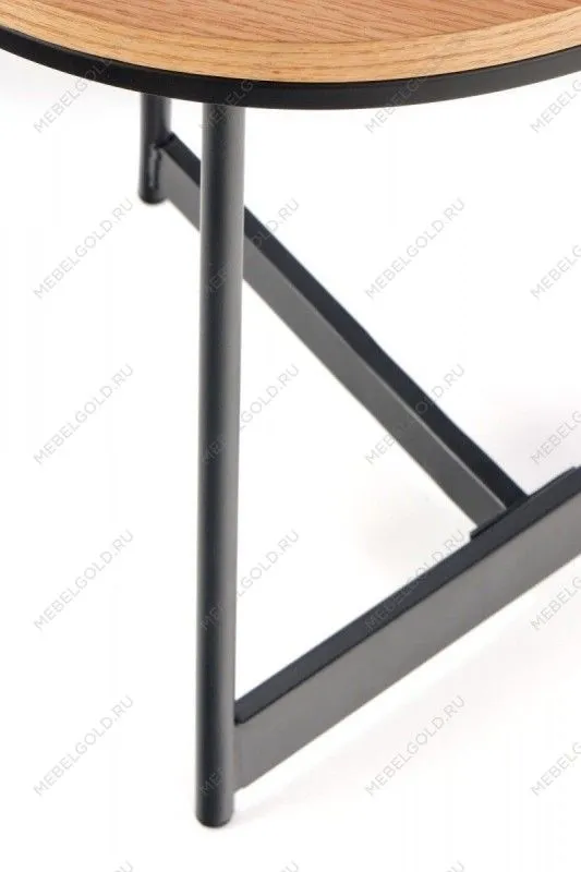 Стол журнальный Halmar KARIDA-S (дуб натуральный/черный) | изображение 3