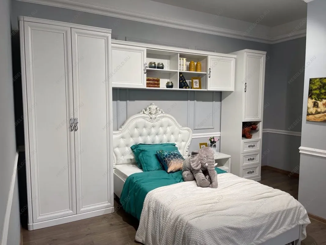 Спальня детская Мишель белый матовый | изображение 12