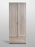 Шкаф Сириус узкий, с выдвижной вешалкой, 2 двери и 1 ящик, 78х41х190 см, дуб сонома | изображение 10