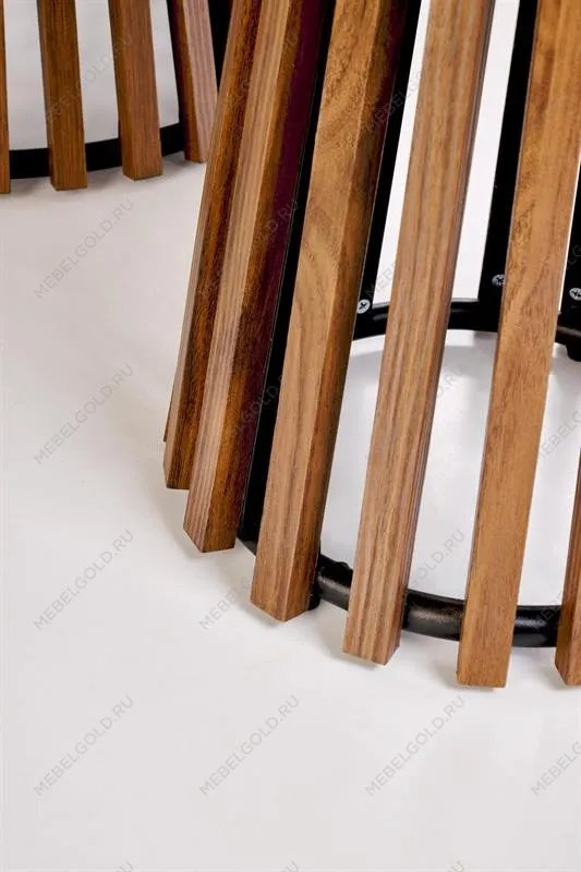 Стол журнальный Halmar CARINA S (бежевый мрамор/орех) | изображение 3