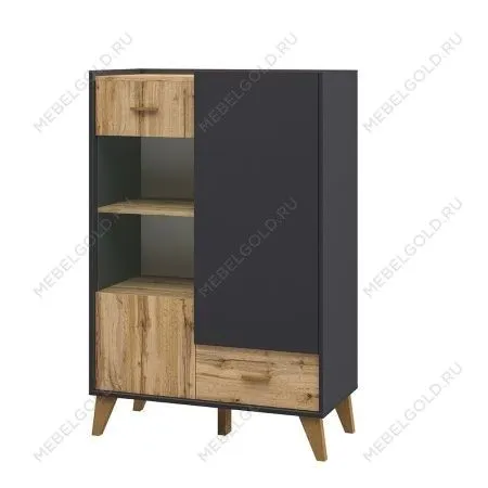 Шкаф комбинированный Сканди МН-036-08 Графит