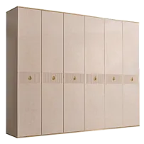Шкаф 6-ти дверный Римини СОЛО (Латте/Золото) РМШ2/6(s)