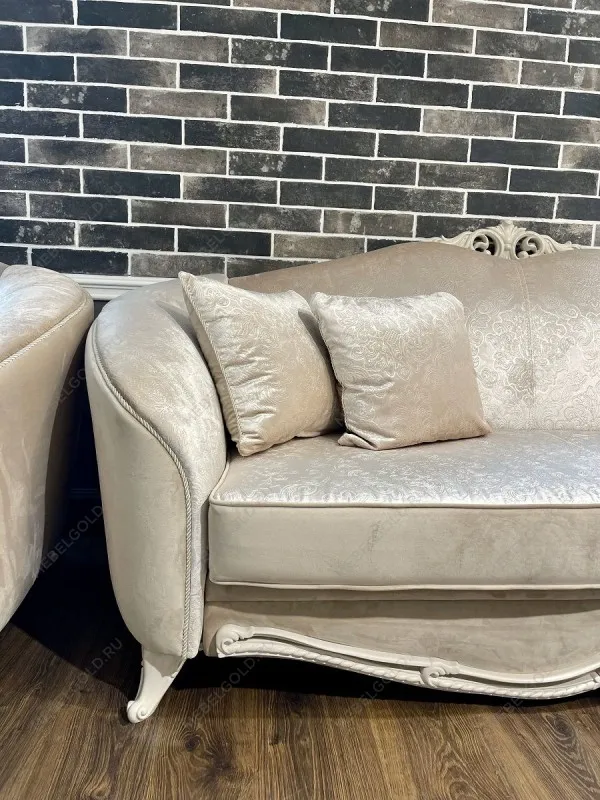 Диван Мокко 2х местный бежевый, французский раскладной механизм | изображение 10