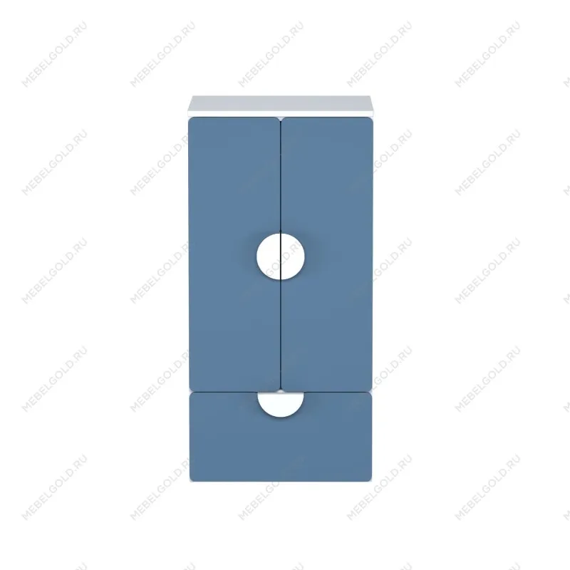 ПИКСИ шкаф распашной с 2 дверьми, полкой и ящиком 60х57х123, озорной василек | изображение 1