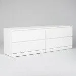 МАЛЬМ / VARMA Комод ИКЕА / IKEA 4D, 160x54x40, пигмент, белый | изображение 1