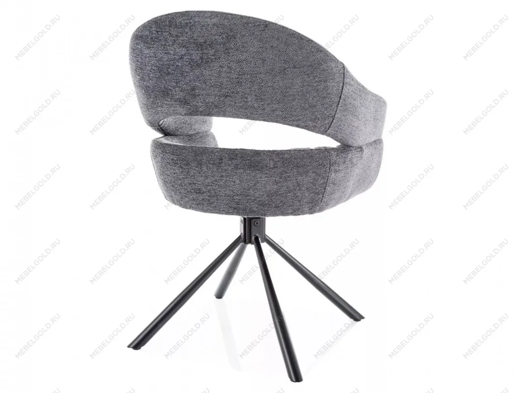 Стул кухонный Signal BORGO Raven 18 поворотный (темно-серый/черный) | изображение 3