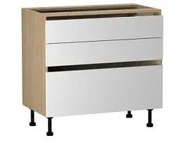 Стол с ящиками СЯ-90, Женева (900*520*870) Дуб Палермо/Белый матовый, 22422