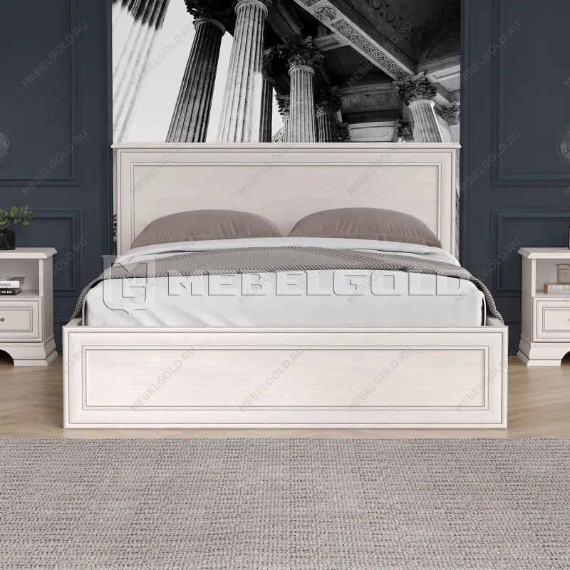 Кровать Тиффани 140 вудлайн кремовый | изображение 1