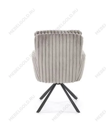 Стул кухонный Halmar K572 поворотный (серый/черный) | изображение 4