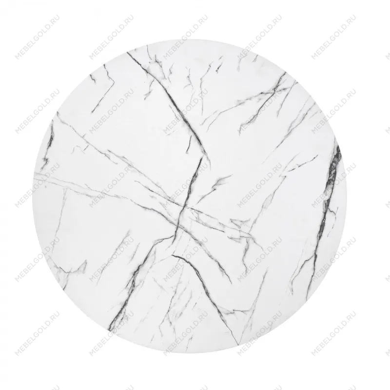 Стол журнальный Halmar ANTICA M (белый мрамор/черный) | изображение 3