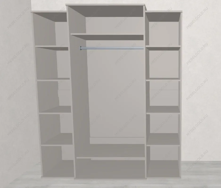 Шкаф Замира 4-дверный серый | изображение 2