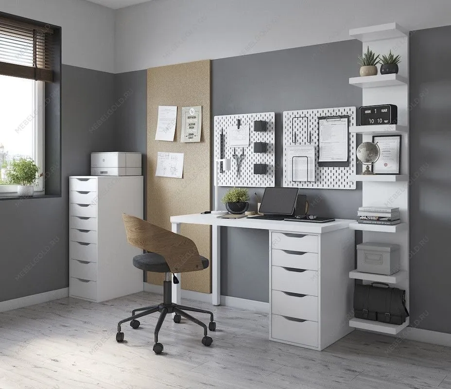 КАЛЛАКС / ФОРА Полка настенная ИКЕА / IKEA 190Е белая | изображение 4