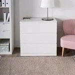 Варма Прайм 3 комод 80x77x48, белый | изображение 3