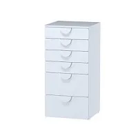 ПИКСИ комод 6 ящиков 60x57x123, робкий подснежник