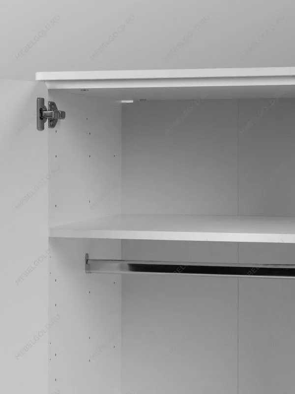 Шкаф Пикси распашной, с двумя дверьми и полкой 60x57x180, белый (робкий подснежник) | изображение 9