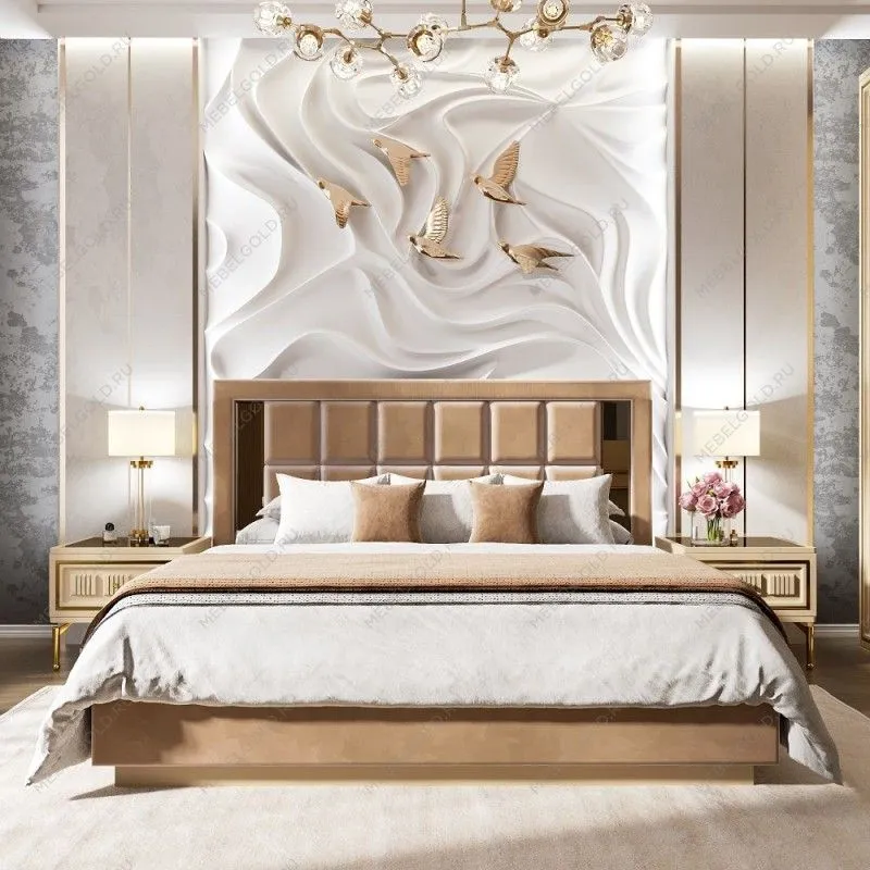 Кровать Замира 180x200 см бежевый | изображение 3