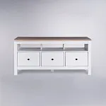 САГА тумба 3 ящика белая/ясень | изображение 2