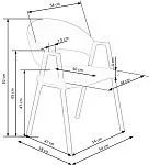 Стул кухонный Halmar K473 (темно-зеленый/черный) | изображение 9