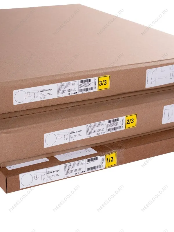 Стол письменный Ингар, с двумя дверцами, 140x75x55, белый | изображение 11