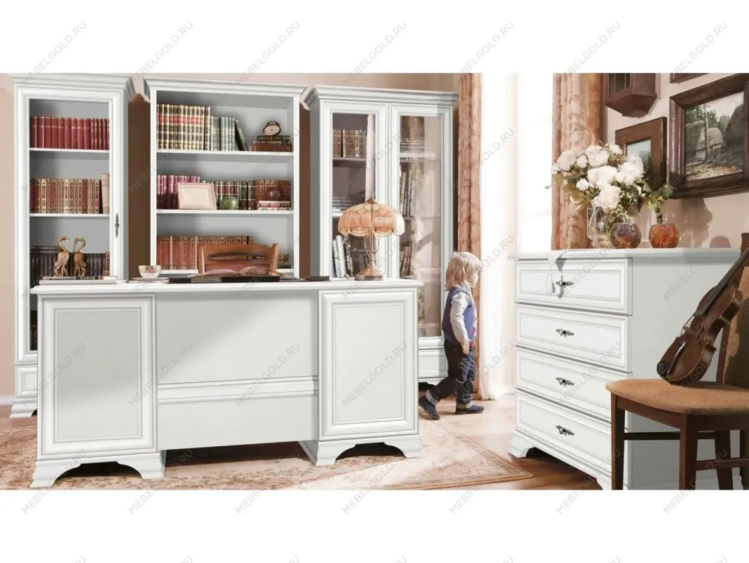 Шкаф-витрина Кентаки REG1W1S белый | изображение 2