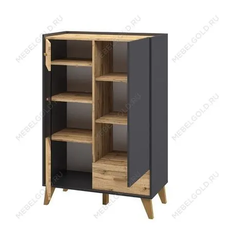 Шкаф комбинированный Сканди МН-036-08 Графит | изображение 1