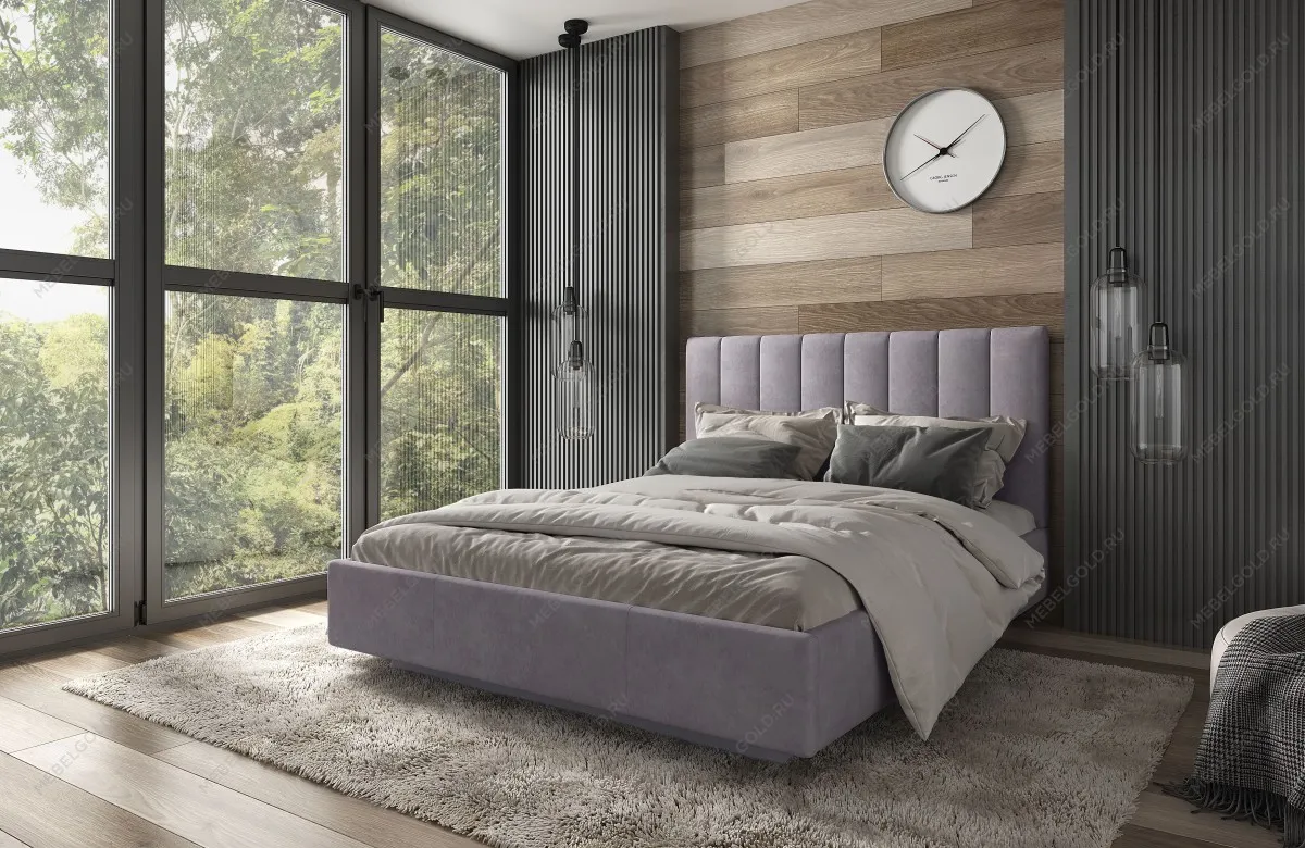 Кровать Сабрина 160 с подъемником, цвет NEBBY 025 | изображение 3