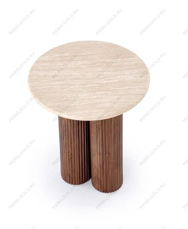 Стол журнальный Halmar DOROTEA S (травертин/орех) | изображение 11