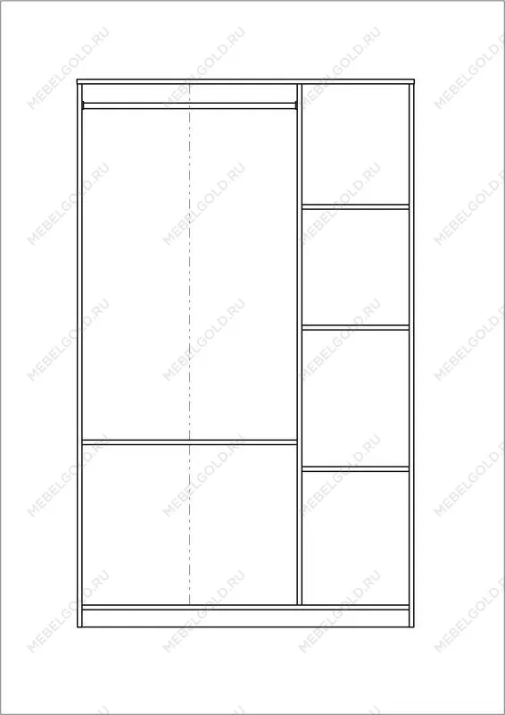 BRIMNES / СИРИУС Шкаф ИКЕА / IKEA комбинированный 3 двери и 2 ящика белый | изображение 3