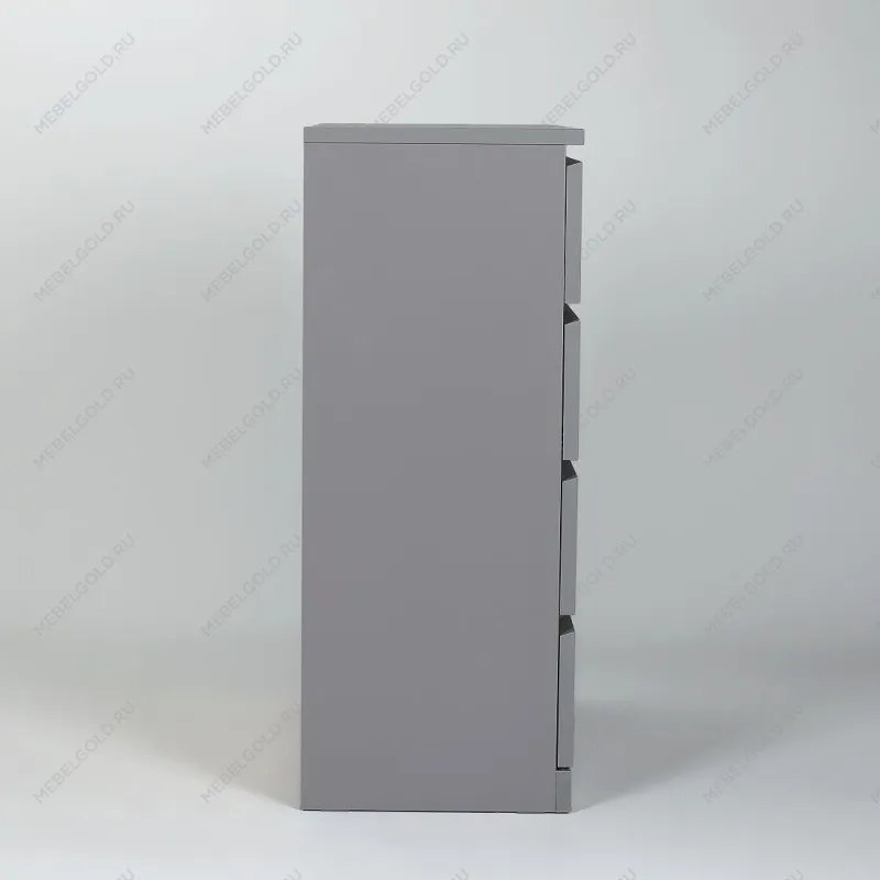 Комод Варма, 4 ящика, 80х100х40 см, эмаль серая | изображение 11