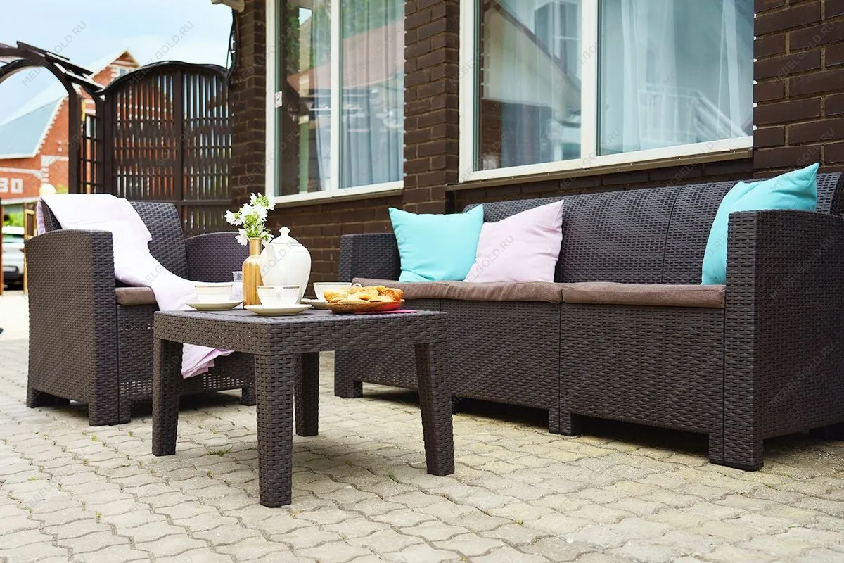 Комплект мебели Arizona Set Max, антрацит (на 5 персон) | изображение 1