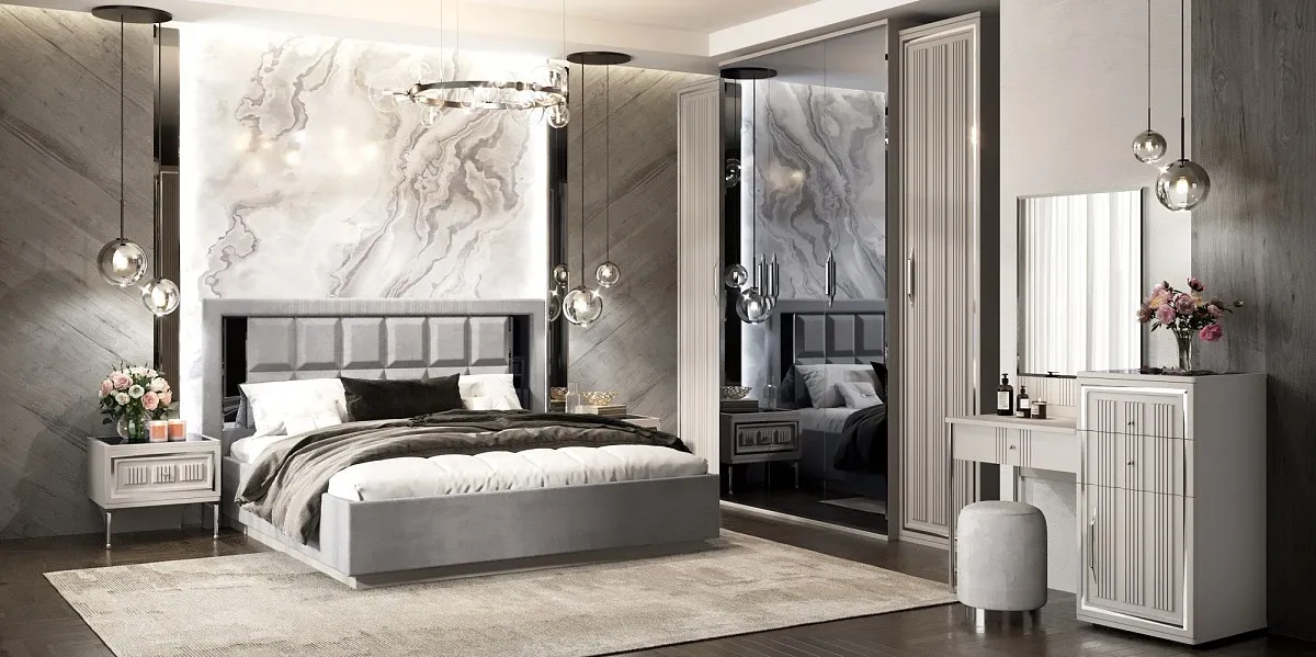 Кровать Замира 160x200 см серый камень | изображение 4