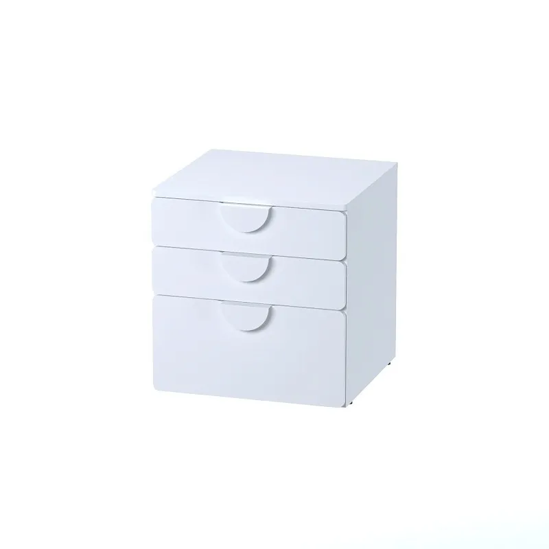 Комод Пикси, 3 ящика 60x57x60, белый (робкий подснежник)