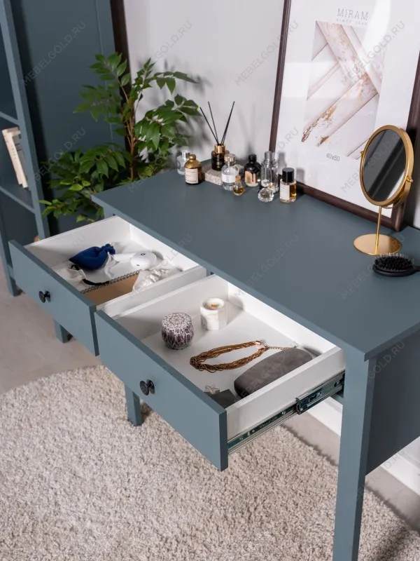 Стол туалетный Сага, 92х45, темно-бирюзовый - Выставка Балашиха | изображение 4