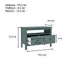 САГА тумба 2 ящика темно-бирюзовая | изображение 4