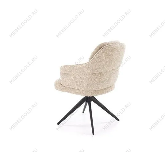 Стул кухонный Halmar K570 поворотный (бежевый/черный) | изображение 1