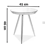 Стол журнальный SIGNAL BORA C (хром) | изображение 1