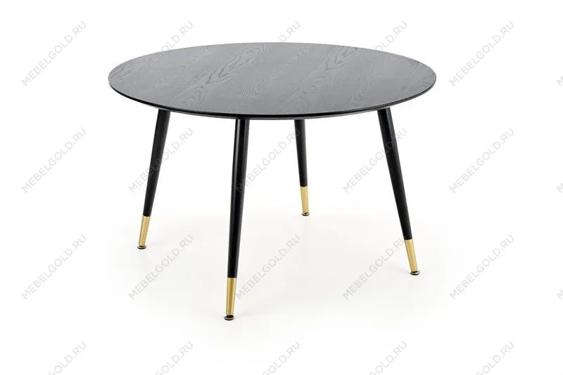 Стол обеденный Halmar EMBOS (черный/черный, золотой)