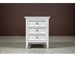 Тумба прикроватная 3 ящика Manhattan (Белый) | изображение 2