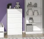 КАСТОР (KULLEN) комод ИКЕА / IKEA 5 ящиков белый | изображение 4