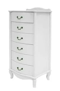 Комод Джульетта узкий 6 ящ. (молочный дуб)