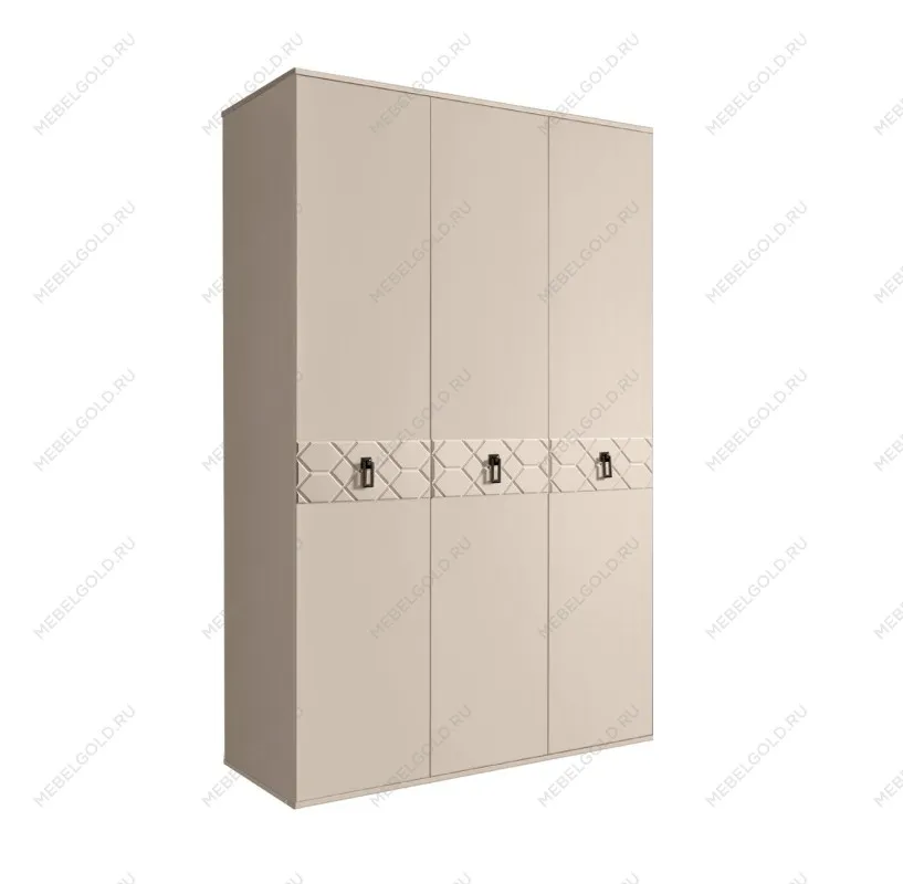 Шкаф 3-х дверный Bogemia Farfalle (Ваниль/Черный) БМШ2/3(Fa)