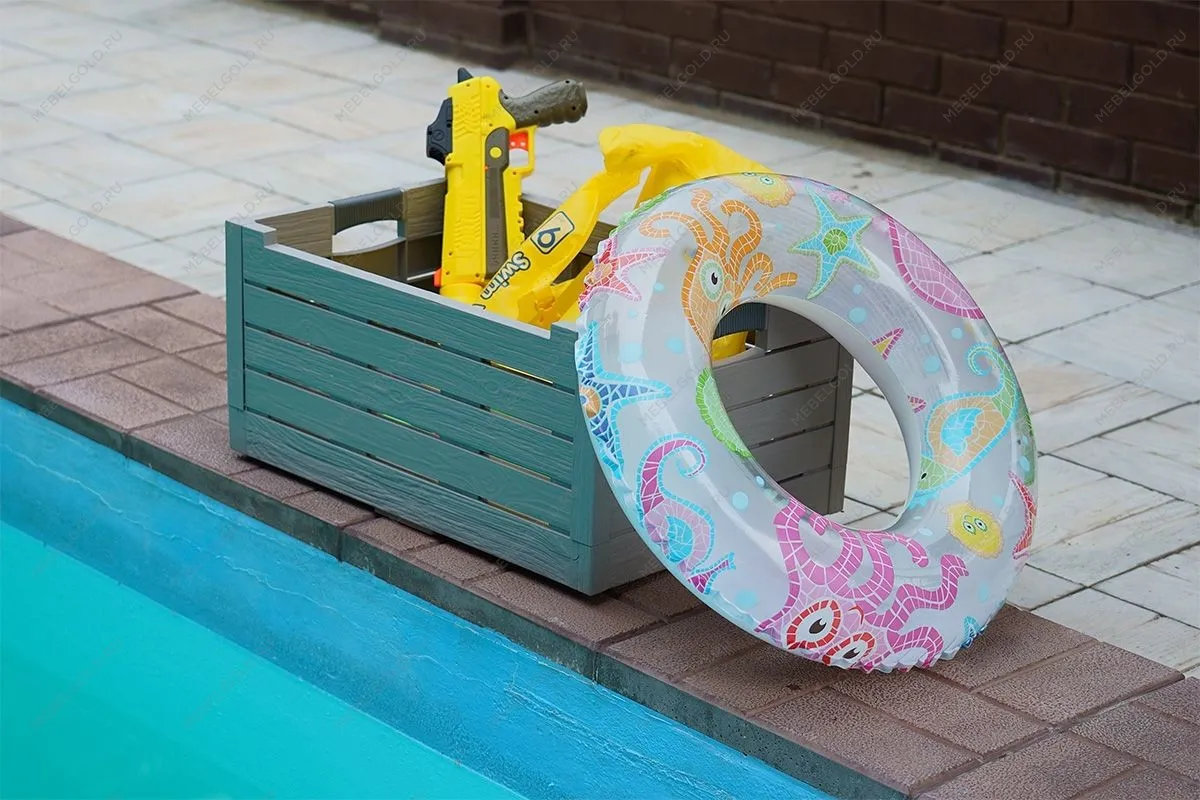 Ящик пластиковый складной Toomax Florida 50л, светло-серый | изображение 14