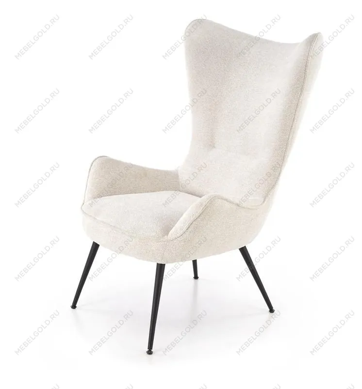 Кресло Halmar JUKON (кремовый/черный)