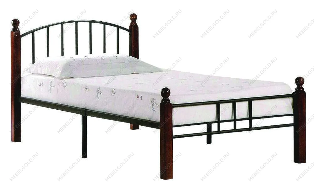 Кровать AT-915 Коричневый, Черный