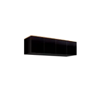 Антресоль для 4-х дверного шкафа Римини (Черный/золото) РМАН-1(4)